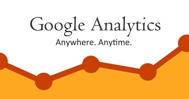 A picture of the Google Analytics logo.